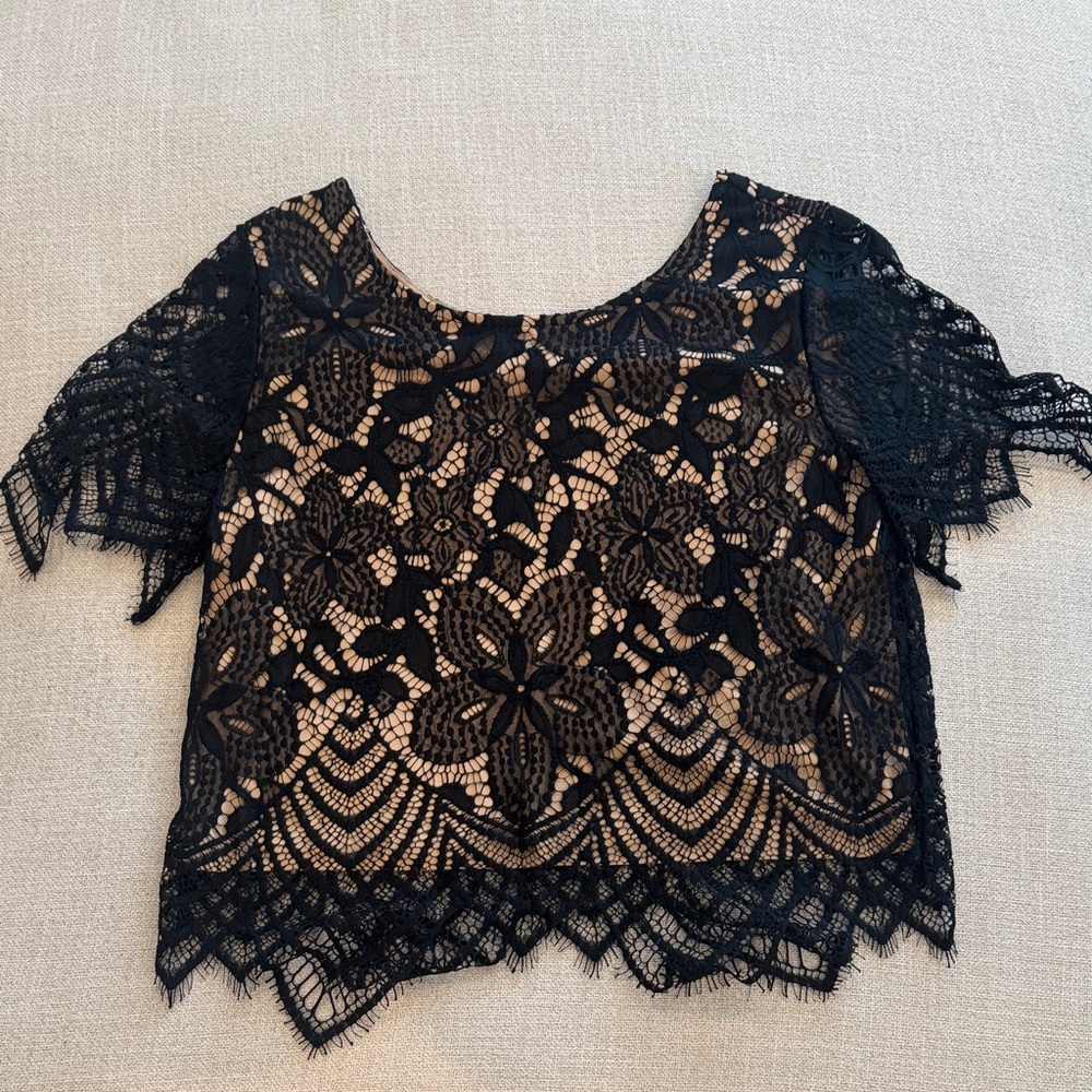Black Lace Express Top